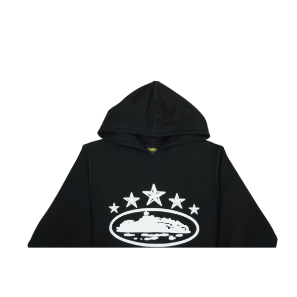 Corteiz 5 Starz Alcatraz Hoodie Black