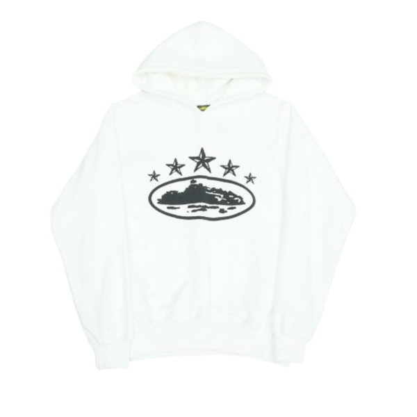 Corteiz 5 White Starz Hoodie