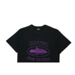 Corteiz Alcatraz Black Purple Blur T-Shirt