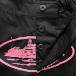 Corteiz Guerillaz Black/Pink Cargo Pant