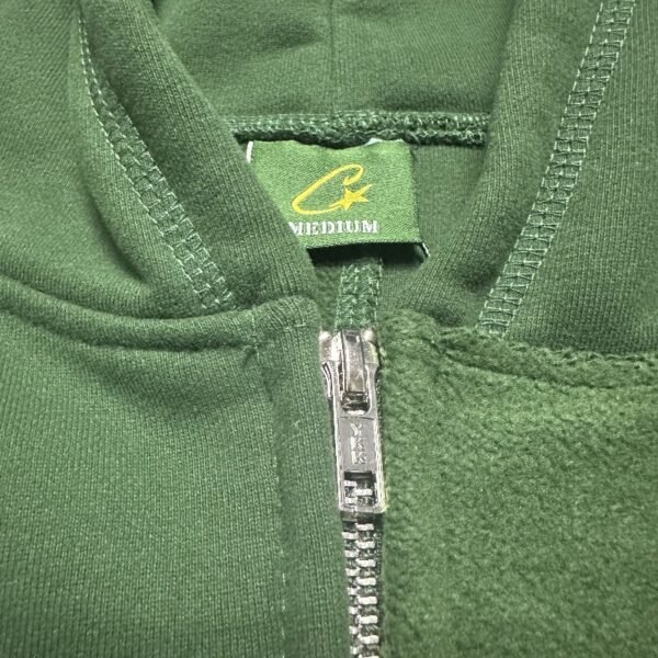 Corteiz Superior V2 Zip Hoodie Forest Green