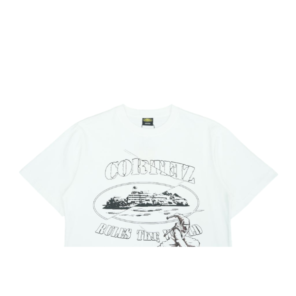 Corteiz Web Alcatraz Tee *New Blank* White