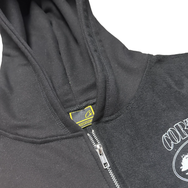 Black Corteiz Superior V2 Zip-Up Hoodie