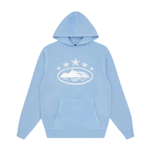Corteiz 5 Starz Alcatraz Hoodie Baby Blue