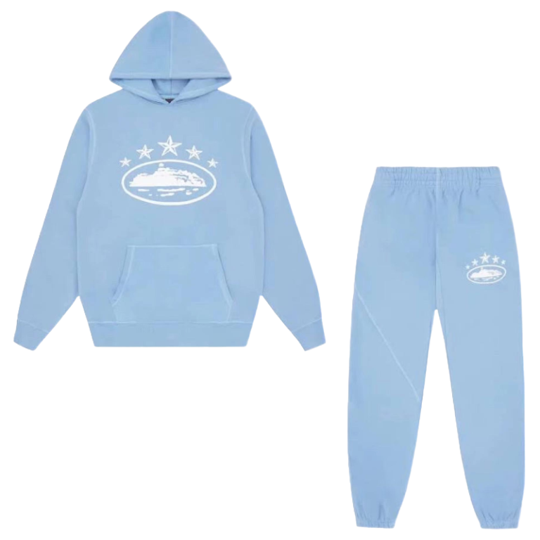 Corteiz 5 Tracksuit Starz Alcatraz Baby Blue
