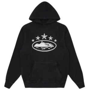 Corteiz 5 Starz Alcatraz Hoodie Black