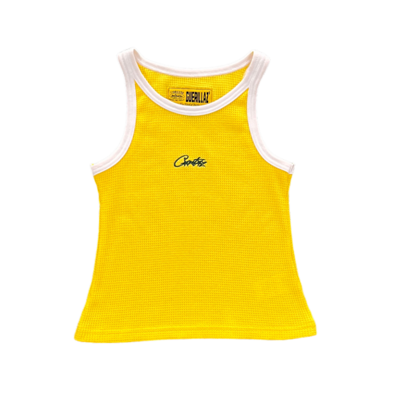 Corteiz Contrast Allstarz Tank Top Yellow