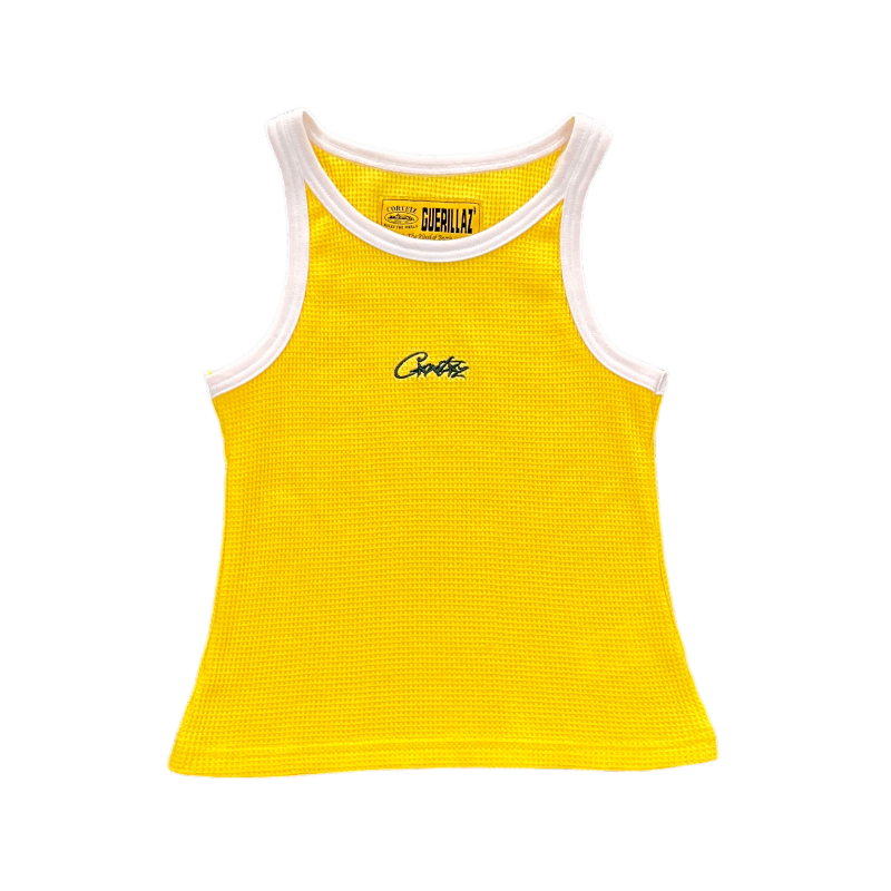 Corteiz Contrast Allstarz Tank Top Yellow