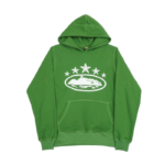 Green Corteiz 5 Starz Alcatraz Hoodie