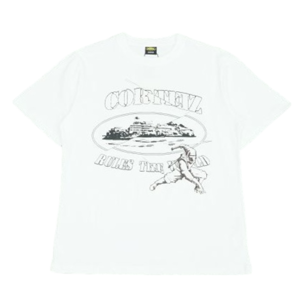 Corteiz Web Alcatraz Tee *New Blank* White