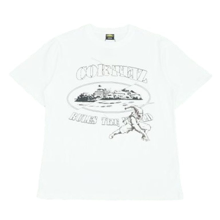 Corteiz Web Alcatraz Tee *New Blank* White