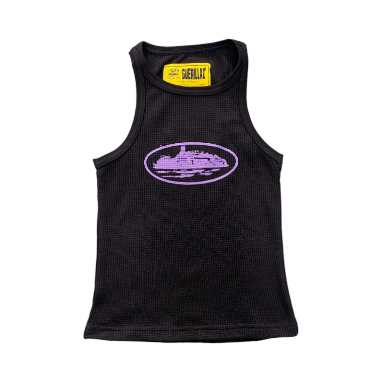 Corteiz Allstarz Black/purple Tank Top