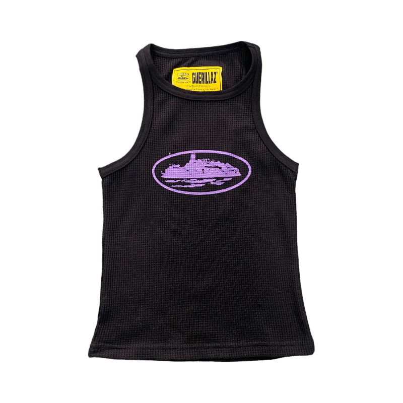 Corteiz Allstarz Black/purple Tank Top