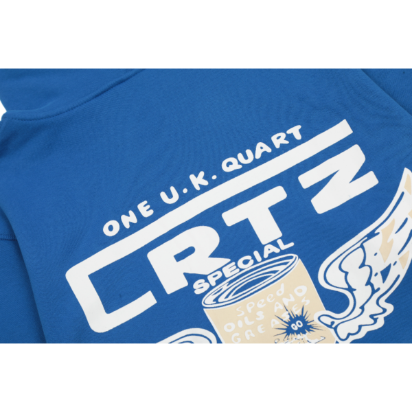 Corteiz Gasolina Royal Blue Double Zip Hoodie