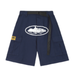 Corteiz Alcatraz Cargo Navy Blue Shorts