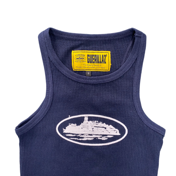 Corteiz Allstarz Blue/White Tank Top
