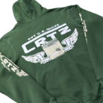 Double Zip Corteiz Gasolina Hoodie Dark Green
