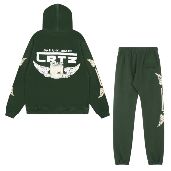 Corteiz Gasolina Dark Green Tracksuit