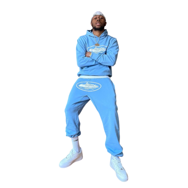 Corteiz OG Alcatraz Jogging Pants Blue