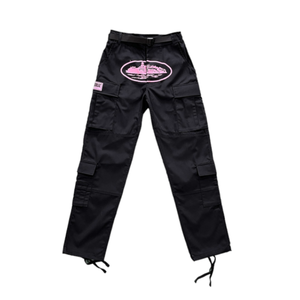 Corteiz Guerillaz Cargo Pant Black/Pink
