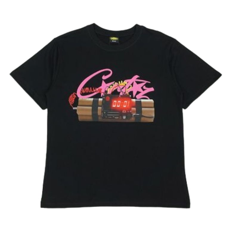 Corteiz No Time For Black T-Shirt