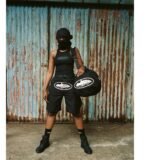 Corteiz Alcatraz Cargo Black Shorts