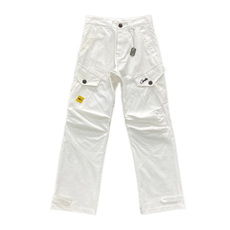 Corteiz Strom White Cargos