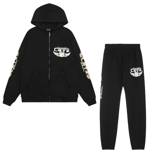 Corteiz Gasolina Tracksuit Black