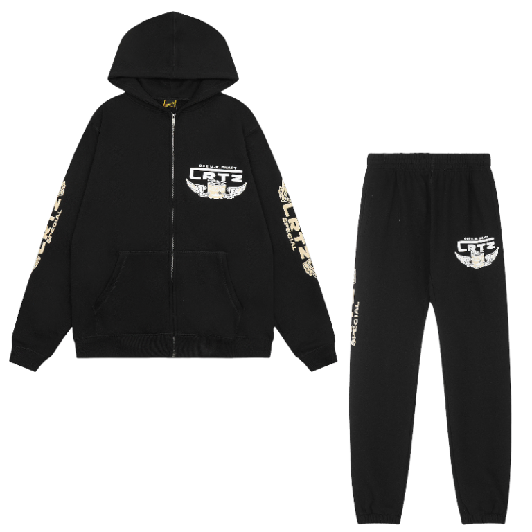 Corteiz Gasolina Tracksuit Black