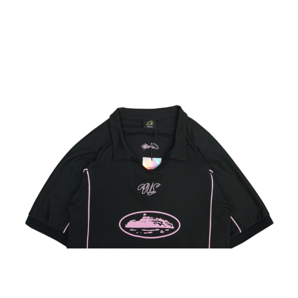 Corteiz Talismo Football Black T-Shirt