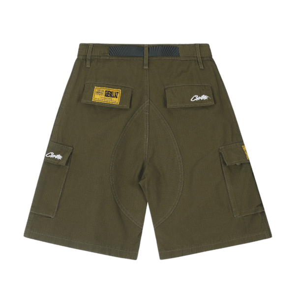 Cargo Corteiz Alcatraz Shorts Army Green
