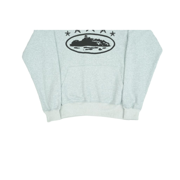 Corteiz 5 Starz Hoodie Gray Alcatraz