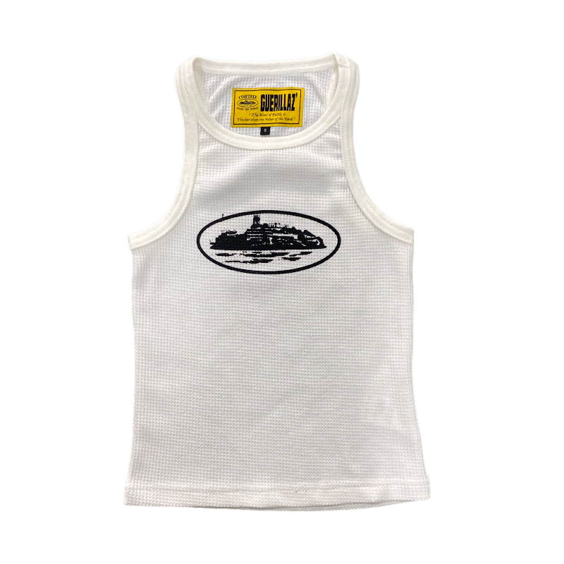 Corteiz Allstarz Tank Top White/Black