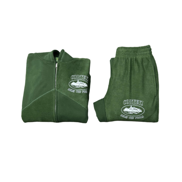 Corteiz Green Superior V2 Tracksuit Forrest