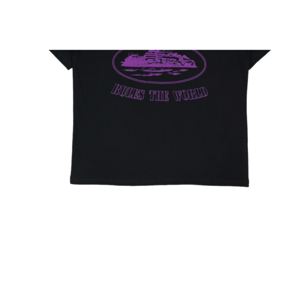 Corteiz Alcatraz Black Purple Blur T-Shirt