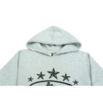 Corteiz Gray Alcatraz 5 Starz Hoodie