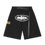 Corteiz Alcatraz Cargo Black Shorts