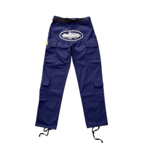 Corteiz Guerillaz Navy Cargo Pants