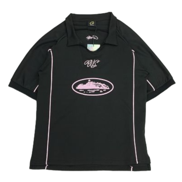 Corteiz Black Talismo Football T-Shirt