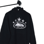 Corteiz Black 5 Starz Alcatraz Hoodie