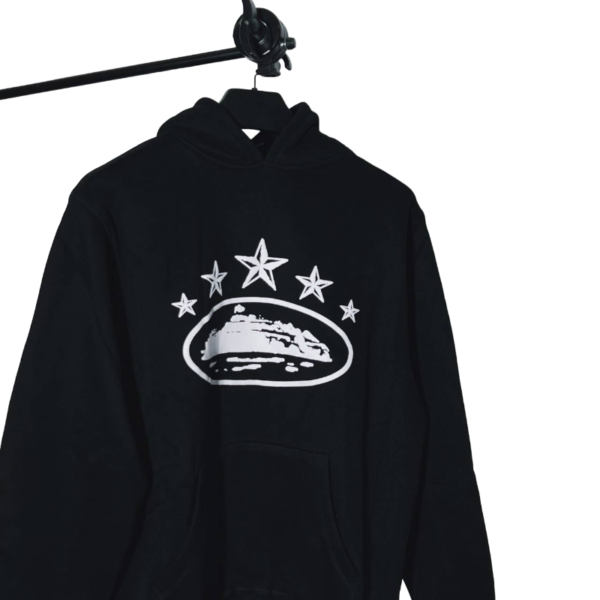 Corteiz Black 5 Starz Alcatraz Hoodie