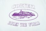 Corteiz Alcatraz White Purple Blur T-Shirt