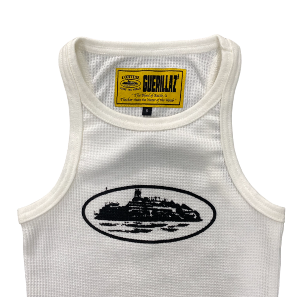 Corteiz Allstarz White/Black Tank Top