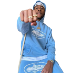 Corteiz Alcatraz Hoodie Baby Blue