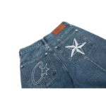 Corteiz C-Star Denim Faded Blue Shorts