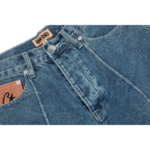 Corteiz C-Star Denim Shorts Faded Blue