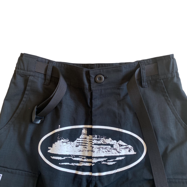 Corteiz Guerillaz Cargo Pants Black