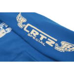 Corteiz Gasolina Double Royal Blue Zip Hoodie