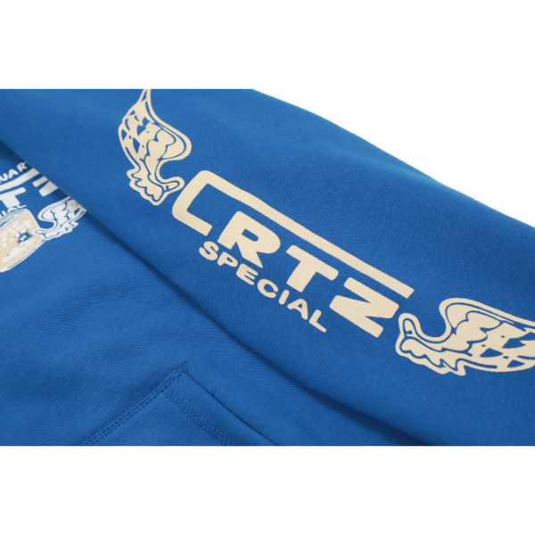 Corteiz Gasolina Double Royal Blue Zip Hoodie
