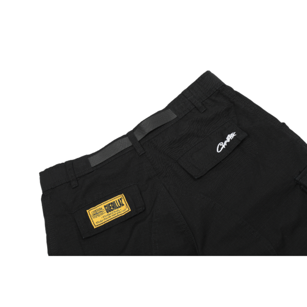 Corteiz Alcatraz Cargo Black Shorts